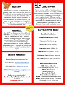 Page 2 of the Why Join NAFT? poster